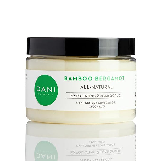 Naturals Sugar Scrub - Exfoliating Bamboo Bergamot – Organic cane sugar and shea butter gently exfoliate and nourish skin, leaving it smooth, refreshed, and hydrated – 14 oz-Velvo Beauty