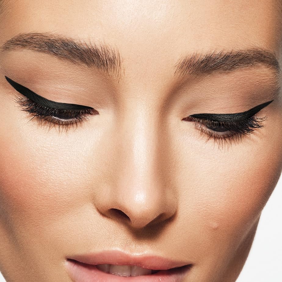 MAKE Beauty Smudge-Proof Felt Tip for Precise Application of Lines, Wings, and Graphics. Long Lasting Eye Liner, Liquid Line Waterproof Felt Tip Eyeliner - Onyx-Velvo Beauty