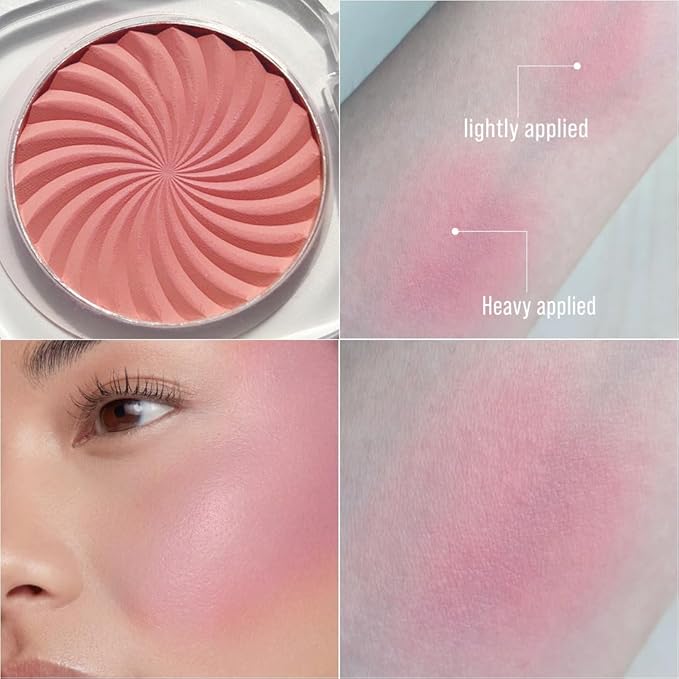 Cheeky Blush Compact for Face Cheeks, Talc Free Blusher Palette, Matte Powder Makeup, Natural Healthy, Mauve Pink Magenta Peach Red, Vegan Cruelty Free-Velvo Beauty
