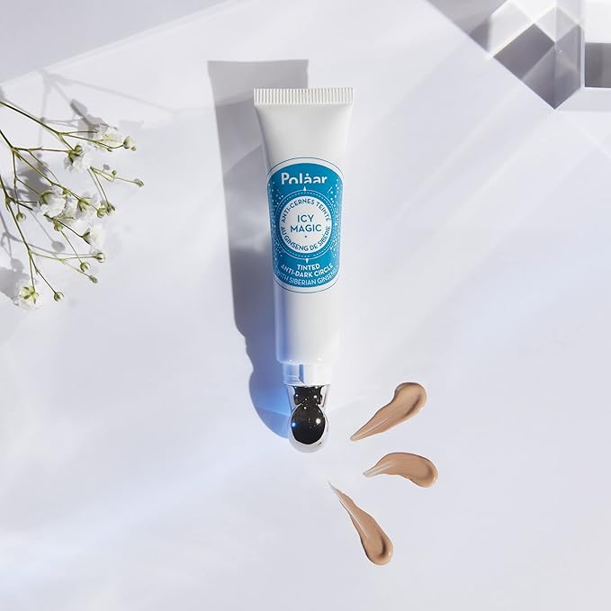 Polåar - Icy Magic Tinted Anti-dark Circles with Siberian Ginseng - Illuminates & smoothes eye contour - Universal shade - Fragrance-Free - 97% Natural, Vegan, Cruelty Free, Made in France - 0.4 Fl Oz-Velvo Beauty