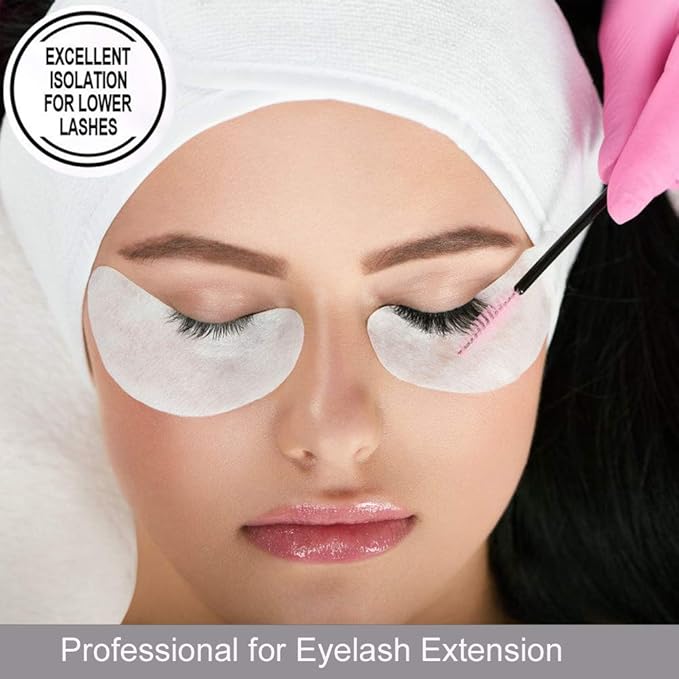 55 Pairs Set, Under Eye Hydrogel Pads, Professional Lint Free Eye Mask Eyelash Extension Gel Patches Kit for Adhesive Lash Beauty Tool (Green)-Velvo Beauty