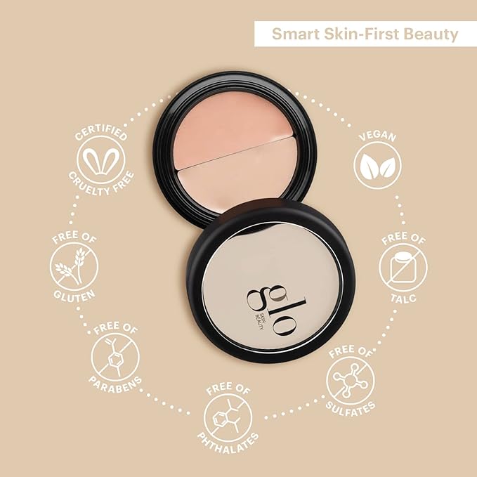 Glo Skin Beauty Under Eye Concealer Makeup with Duo Shades for Custom Blending - Corrects & Conceals Dark Circles & Redness - Buildable Longwearing Coverage (Beige)-Velvo Beauty