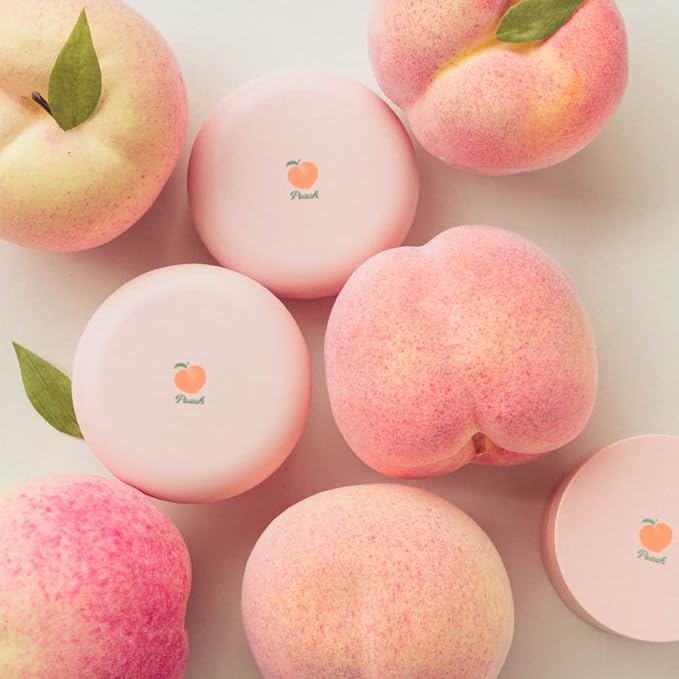 SKINFOOD Peach Cotton Pore Blur Pact - Sebum Control Pack with Silky Texture - Long Lasting Makeup Fixing - Pore Primer with Mineral Powder for Oily Skin - Pore Quick Minimizer-Velvo Beauty