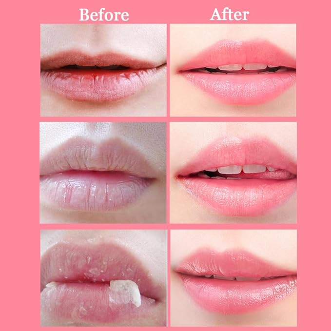 2 Pcs Lip Balm Honey Pot,Honey & Strawberry Lip Mask Propolis Moisturizing Lip Balm with Stick,Prevention Dry and Cracked Lip Scrubs,Exfoliator Lip Wrinkle Skin Care Products-Velvo Beauty