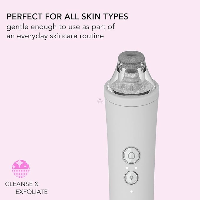skn by conair Microdermabrasion Facial Tool, Pore Vacuum, Remove Dead Skin Cells and Dirt from Clogged Pores-Velvo Beauty