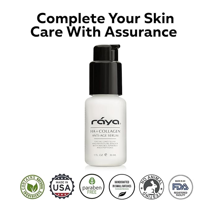 RAYA HA + Collagen Serum (502) | Premium Anti-Aging Serum for Face | Intensive Face Moisturize | Helps Reduce Age Lines and Wrinkles | Firms and Softens Skin for All Ages-Velvo Beauty