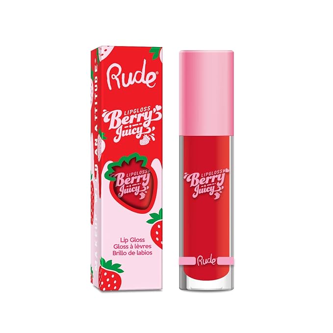 Rude - Berry Juicy Lip Gloss - Code Red-Velvo Beauty