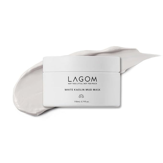 LAGOM White Kaolin Mud Mask for Blackhead Care, Purifying Pore, Dermatologically Tested, for Makeup Boosting 3.3 Fl Oz-Velvo Beauty
