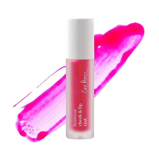 Ere Perez - Natural Beetroot Cheek + Lip Tint | Water-Resistant, Long-Lasting, Hydrating, Vibrant | Blue Agave, Rosehip Oil, Vitamin E | Vegan, Cruelty-Free, Clean Beauty (Fun-Pink)-Velvo Beauty