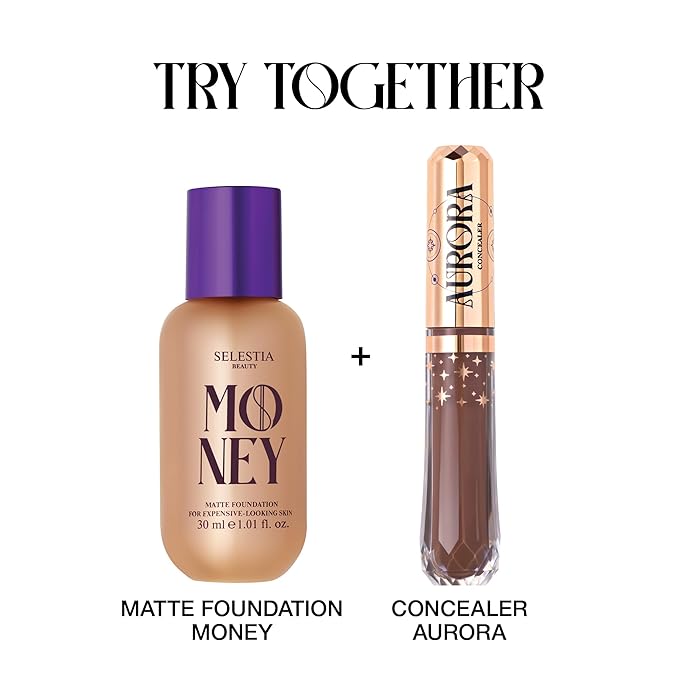 Matte Foundation Money - Long-Lasting Makeup Foundation with Flawless & Buildable Coverage - Liquid Foundation for All Skin Types (Mocha)-Velvo Beauty