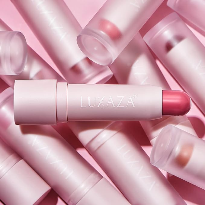 Tinted Lip Balm Chapstick with Color, Natural Semi - Gloss Finish, Hydrating/Coloring 2 in 1 Moisturizer Lip Stick for Girls & Women #04 Hot-Pink-Velvo Beauty