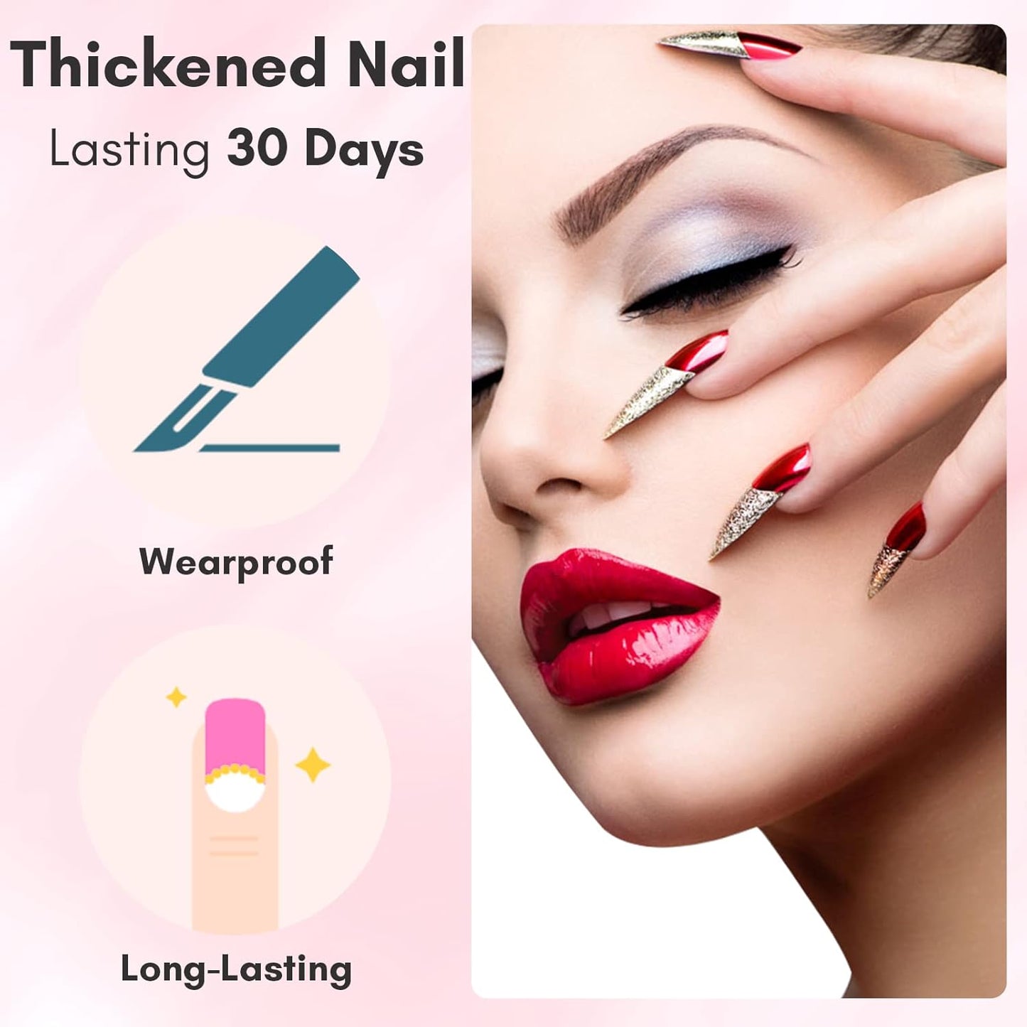 Makartt Gel Nail Strengthener Reinforce Polish, Nail Strengthening Repair Polish Nail Hardener for Treating Weak Damaged Peeling Nails Clear Soak Off Gel Lacquer Long Lasting Professional DIY Nail Art-Velvo Beauty