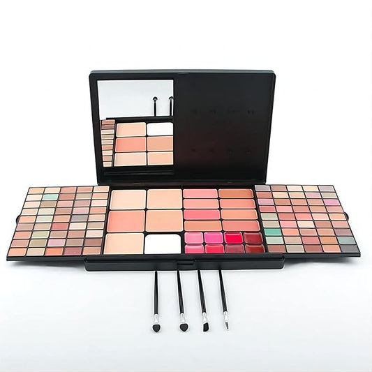 Professional Multi-in-one Makeup Gift Kit for Women - 90 eyeshadow Palette,8 Lipstick Set Lips,8 blush,5 concealer,4 brushes With Mirror,for girls, beginners and professionals Gift Kit-Velvo Beauty