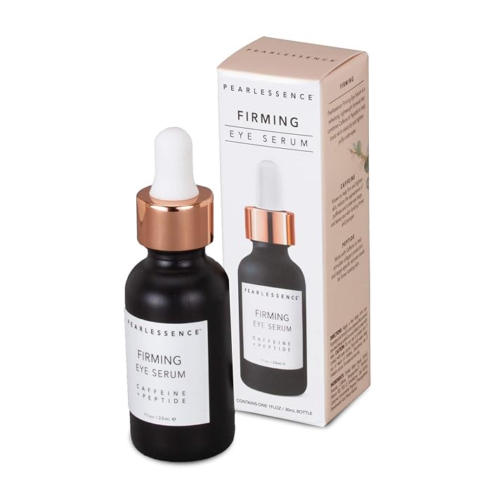 Pearlessence Firming Eye Serum with Caffeine + Peptide – Rejuvenates Puffy Eyes & Reduces Under Eye Bags | Made in USA & Cruelty Free (1oz)-Velvo Beauty