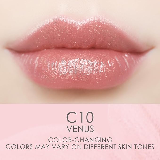 Catkin Lip Balm Color Tinted Glitter Lipstick Ultra Hydrating Lip Moistrurizer Chapstick with Vitamin E Nourishing For Cracked & Dry Lips 0.12 oz C10 Venus - Peach Pink …-Velvo Beauty