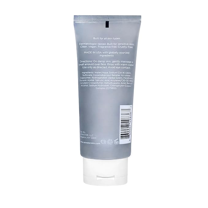 ATWATER Skin Armor Exfoliating Face Scrub, Men's Facial Cleanser with Jojoba Beads and Salicylic Acid, Non-Abrasive Skin Exfoliator for All Skin Types - 3.4 oz-Velvo Beauty