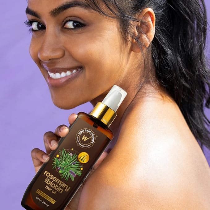 WOW Skin Science Rosemary with Biotin Hair Oil 6.8 oz-Velvo Beauty