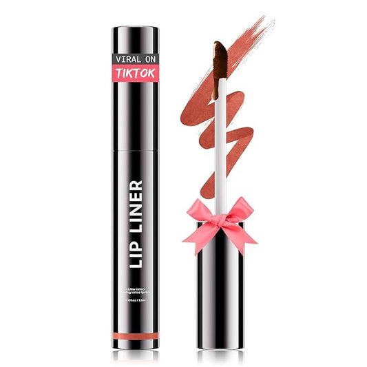 Lip Stain Peel Off, Lip Liner Moisturizing Long-Lasting & Waterproof, Transfer Proof & Plumping, Non-Stick Cup, Rose Color-Velvo Beauty