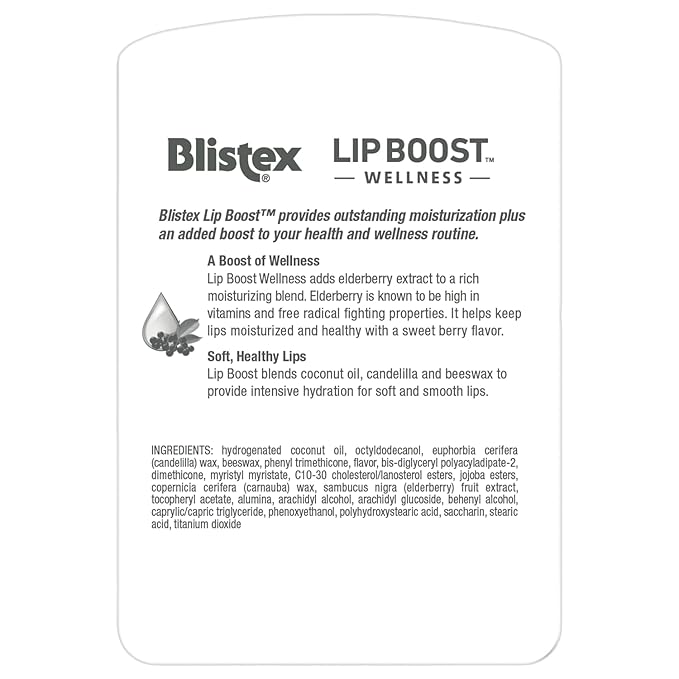 Blistex Lip Boost Wellness Intensive Hydration Elderberry Moisturizer-Velvo Beauty
