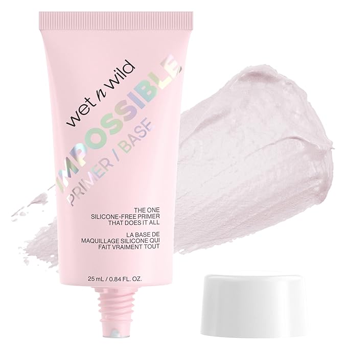 wet n wild Prime Focus Impossible Primer, Clear, Hydrating Matte Finish, 0.84 Fl Oz-Velvo Beauty