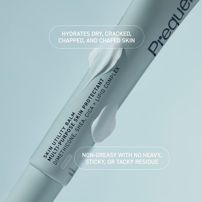 Skin Utility Balm. Advanced Occlusive Face Cream for Dry Skin, Moisturizer for Sensitive Skin. Thick Non-Comedogenic Barrier Protection with Dimethicone and Shea Butter. 1.7oz Tube-Velvo Beauty