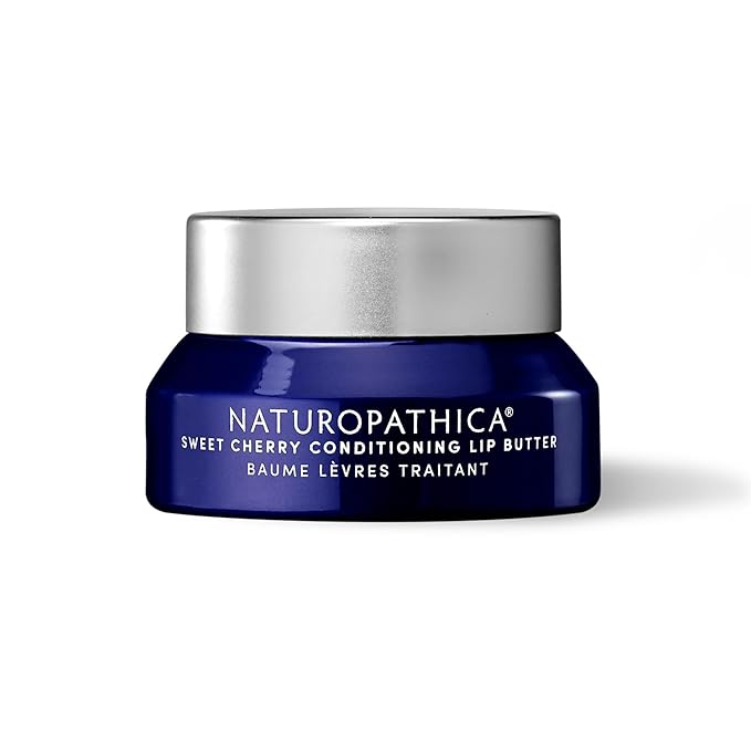 Naturopathica Sweet Cherry Conditioning Lip Butter, Natural Lip Treatment for Soft, Full Lips, 0.5 fl oz-Velvo Beauty