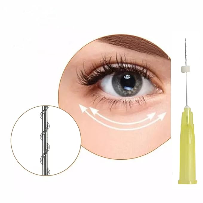 Pcl Threads Eye Lift for Eyes, Mono Screw Type, B-Type, 30G25MM, 20pcs-Velvo Beauty