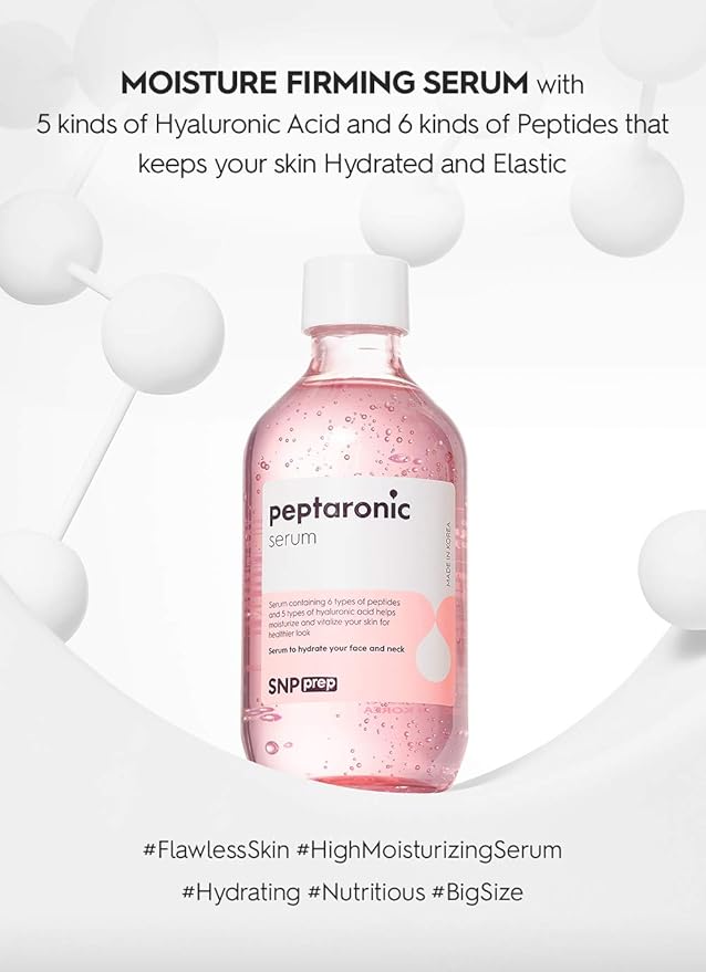 SNP PREP Skincare Set | 4-in-1 Korean Skin Care Set | Peptaronic Complete Skin Care Set | Includes Facial Toner, Cream, Face Serum, and Ampoule Sheet Face Masks | Skin Care Gift Set | 10 Sheets-Velvo Beauty