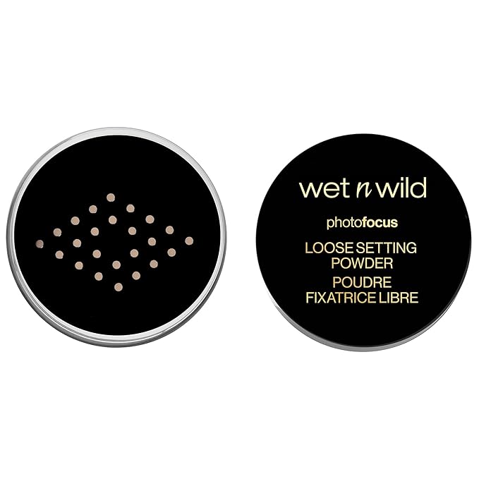 wet n wild Photo Focus Loose Baking Setting Powder, Highlighter Makeup, Suitable for All Skin Tones, Banana-Velvo Beauty