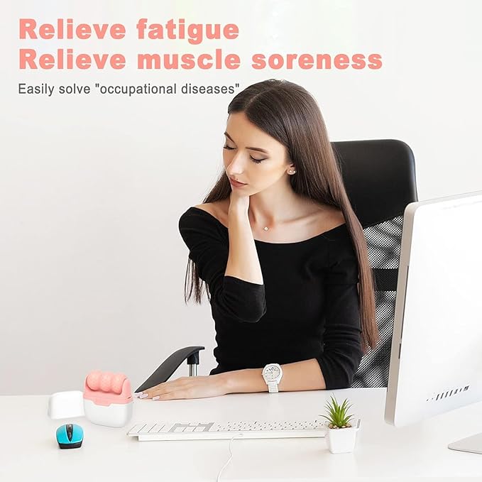 Ice Roller for Face and Eyes - Facial Skin Care Tools with 2 in 1 Face Roller and Travel Case, Self Care Gift for Men Women (Pink)-Velvo Beauty