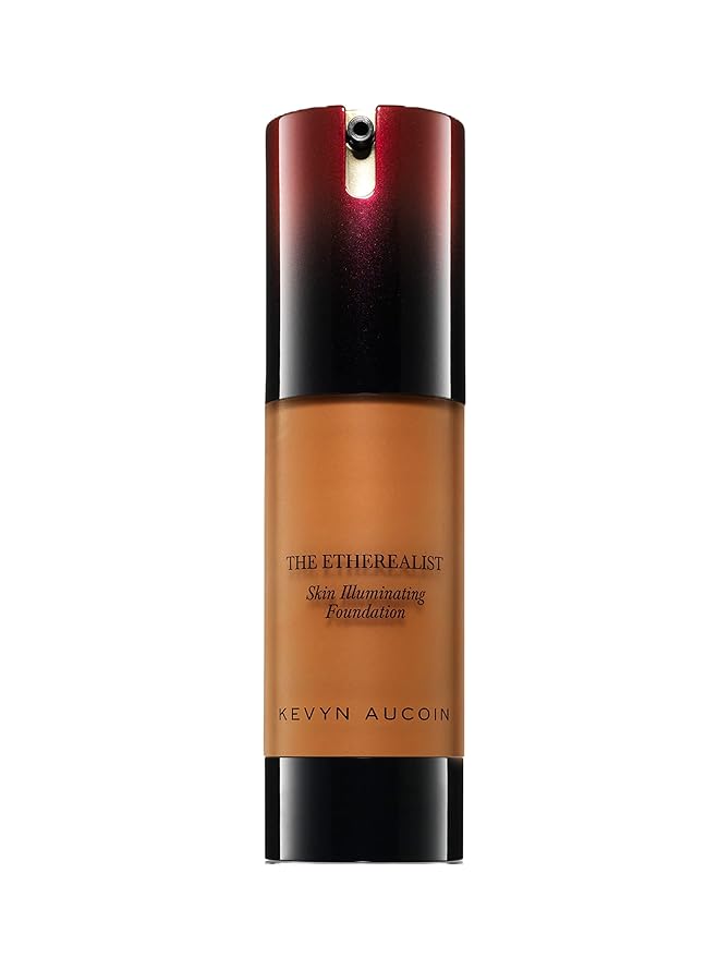 Kevyn Aucoin The Etherealist Skin Illuminating Foundation, EF 16 (Deep) shade: Comfortable, shine-free, smooth, moisturize. Medium to full coverage. Makeup artist go to. Even, bright & natural look.-Velvo Beauty