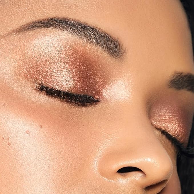 MAKE Beauty Multi-Chromatic Eye Shadow. Metal Reflecting Luminous Foil Finish Creamy, Buildable, Dimensional Long-wear, Crease-proof Powder Eyeshadow, Multichrome Shade - Dream Dust, Gold-Velvo Beauty