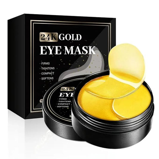 60 Pcs-Under Eye Mask For Eye Care,24K Gold Eye MaskHydrating Moisturizing Eye Mask Patch Under Eye Patches For Dark Circles And Puffiness-Velvo Beauty
