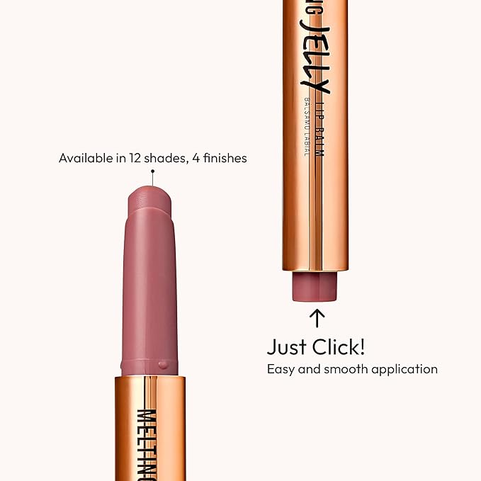 KISS NEW YORK Professional Melting Jelly Lip Balm, High Shine & Moisturizing Lip Stick, Long Lasting, Plumping Effect Look, Non-Sticky & Not Cakey, Easy Application & Natural Coverage (Grape)-Velvo Beauty