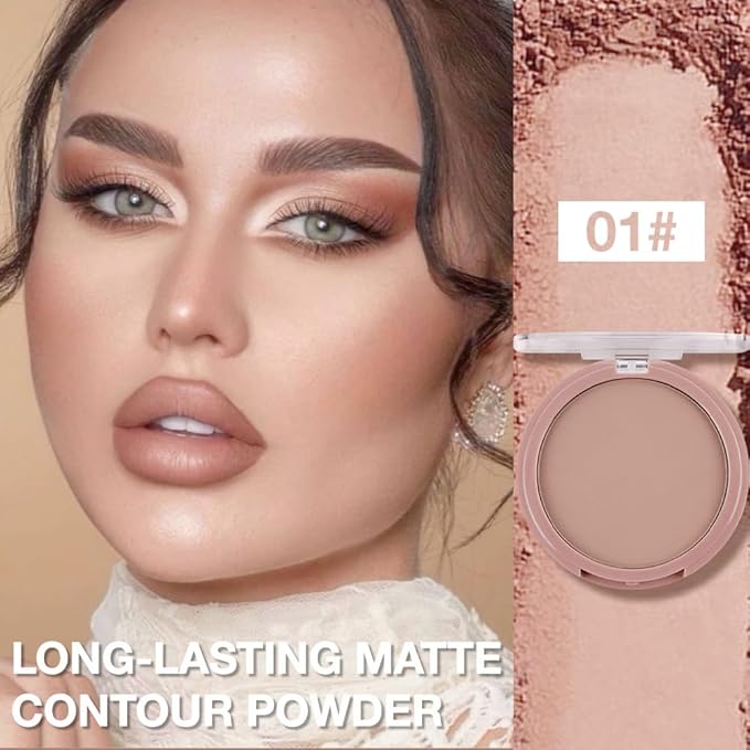 Matte Warm Brown Cream Contour Palette – Lightweight, Blendable Monochrome Powder Base for All Skin Tones, Face Makeup for Women & Men, Vegan & Cruelty-Free, Paleta de Contorno en Crema Mate 01-Velvo Beauty