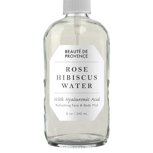 Rose Water Spray for Face & Body Refreshment with Moisturizing Hyaluronic Acid and Hibiscus water | Instant Hydration, Cooling, Calming & Conditioning (8 FL OZ)-Velvo Beauty