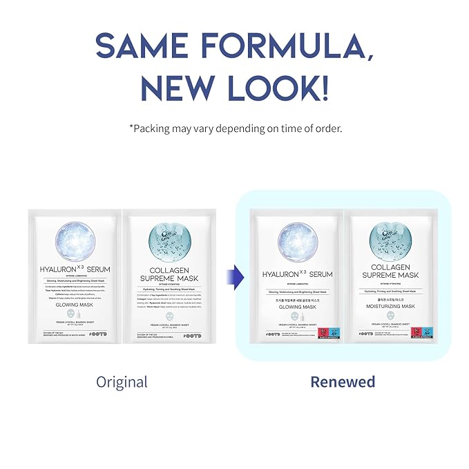 50Combo Korean Face Sheet Mask Gift Pack, Hydrating, Calming, Brightening, Smooting, Rejuvenating, EVE Vegan, Cica, Hyaluron, Retinol, Ceramide, Collagen-Velvo Beauty