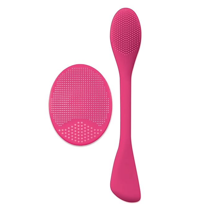 Facial Skin Scrubber Set – Removes Dirt, Opens Pores, Exfoliates Skin, Wall Suction Back-Velvo Beauty