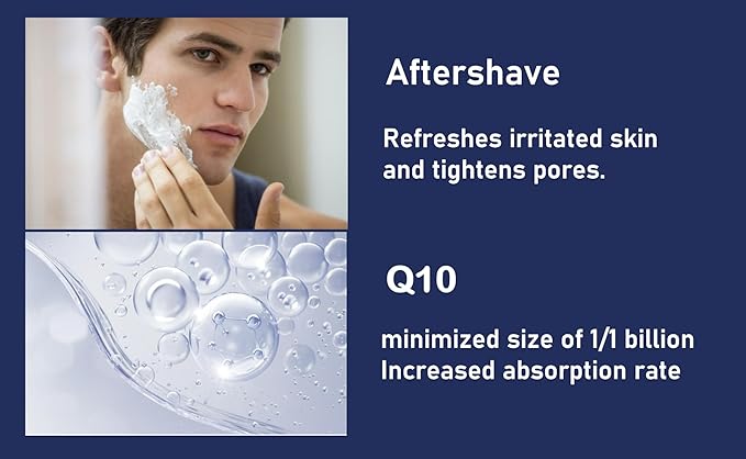 CHARMZONE Albatross Skincare for Men Aftershave Toner and Emulsion Set Father's Day Gift Set Hydrating Moisturizing Nourishing Toner+ Fluid + Travel size Total of 10.5 fl.oz-Velvo Beauty