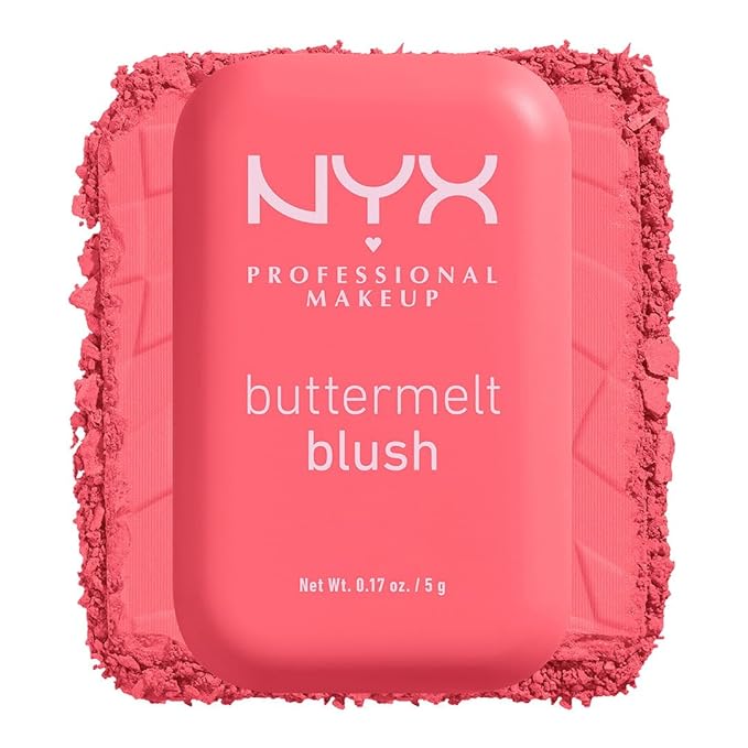 NYX PROFESSIONAL MAKEUP Buttermelt Powder Blush, Fade and Transfer-Resistant Blush, Up to 12HR Make Up Wear, Vegan Formula - U Know Butta-Velvo Beauty