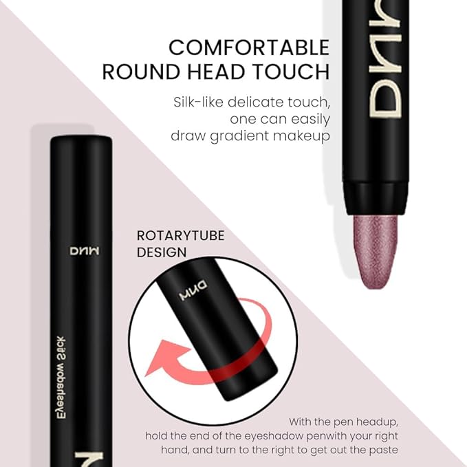 evpct 2Pcs Cream Eyeshadow Sticks Set for Eyes Waterproof, Sand Shimmer & Orchid Shimmer Matte Eye shadow Stick Pencil Pen Bulk sombras en crema para ojos 25+26-Velvo Beauty