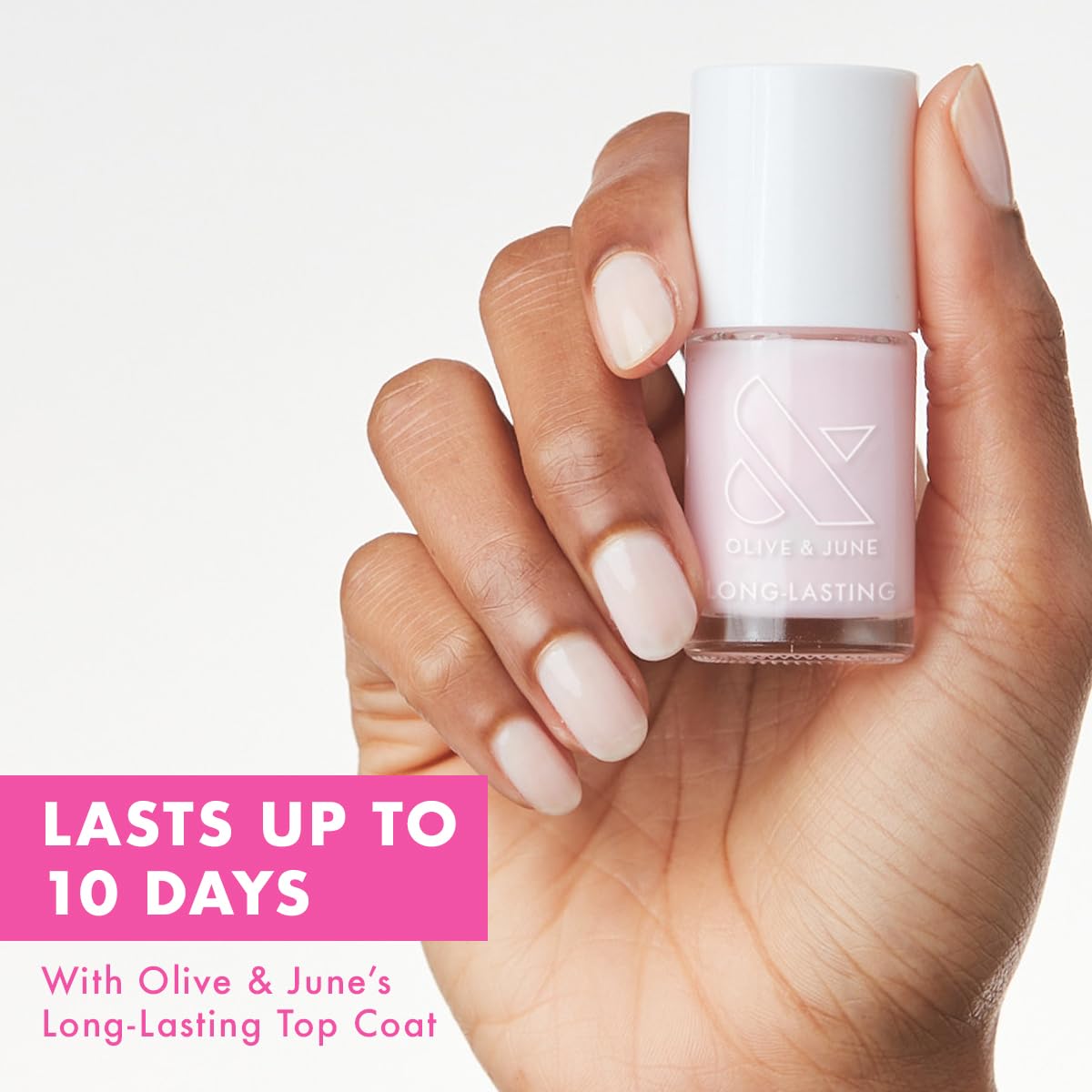 Olive & June Long-Lasting Nail Polish | Gel-Like Finish No Lamp Needed Lasts up to 10 days | Salon-Quality Color at Home | 15-Free, Vegan & Cruelty-Free Chip-Resistant Shine | Strawberry Scone-Velvo Beauty
