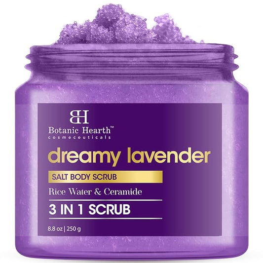 Botanic Hearth Dreamy Lavender Body Scrub 8.8 Fl Oz | Gently Exfoliates And Moisturizes Skin, Infused With Natural Lavender Oil And Essential Nutrients For Smooth And Radiant Skin-Velvo Beauty