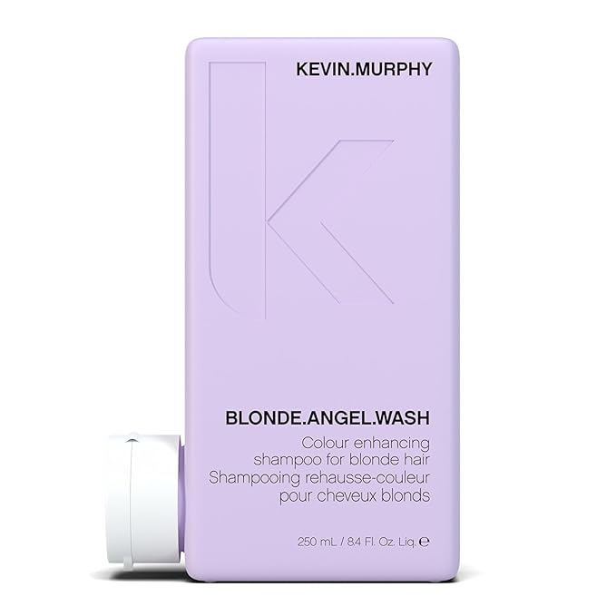 KEVIN.MURPHY BLONDE.ANGEL.WASH - Blonde Shampoo - Purple Shampoo for Blonde & Grey Hair - Colour Enhancement Hair Care - Colour Safe - Paraben & Sulphate Free - 250 mL /8.4 fl oz-Velvo Beauty