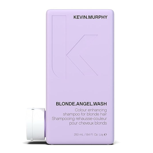 KEVIN.MURPHY BLONDE.ANGEL.WASH - Blonde Shampoo - Purple Shampoo for Blonde & Grey Hair - Colour Enhancement Hair Care - Colour Safe - Paraben & Sulphate Free - 250 mL /8.4 fl oz-Velvo Beauty