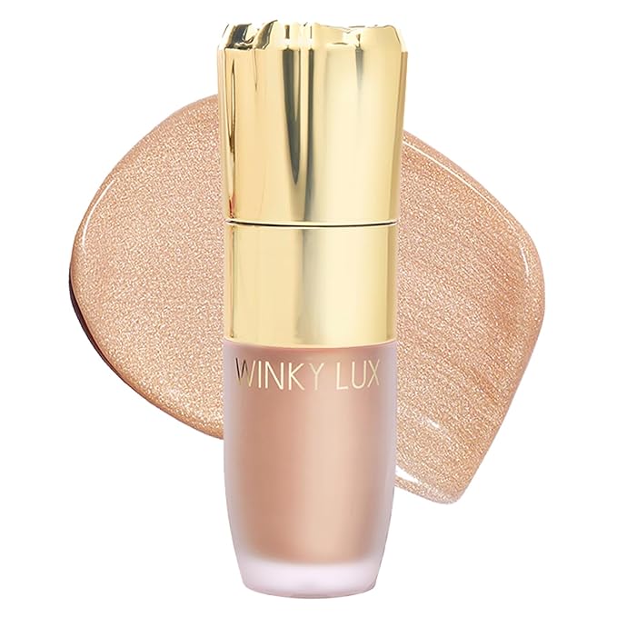 Winky Lux Cheeky Rose Liquid Highlighter, Gel Cream Blush Wand, Blendable & Buildable Pigment, Long Lasting Weightless, Moonlight-Velvo Beauty