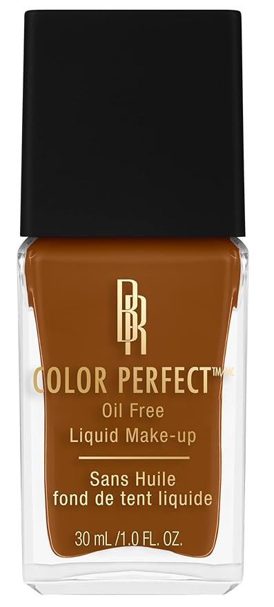Black Radiance Color Perfect Liquid Full Coverage Foundation Makeup, Deep Amber, 1 Ounce-Velvo Beauty