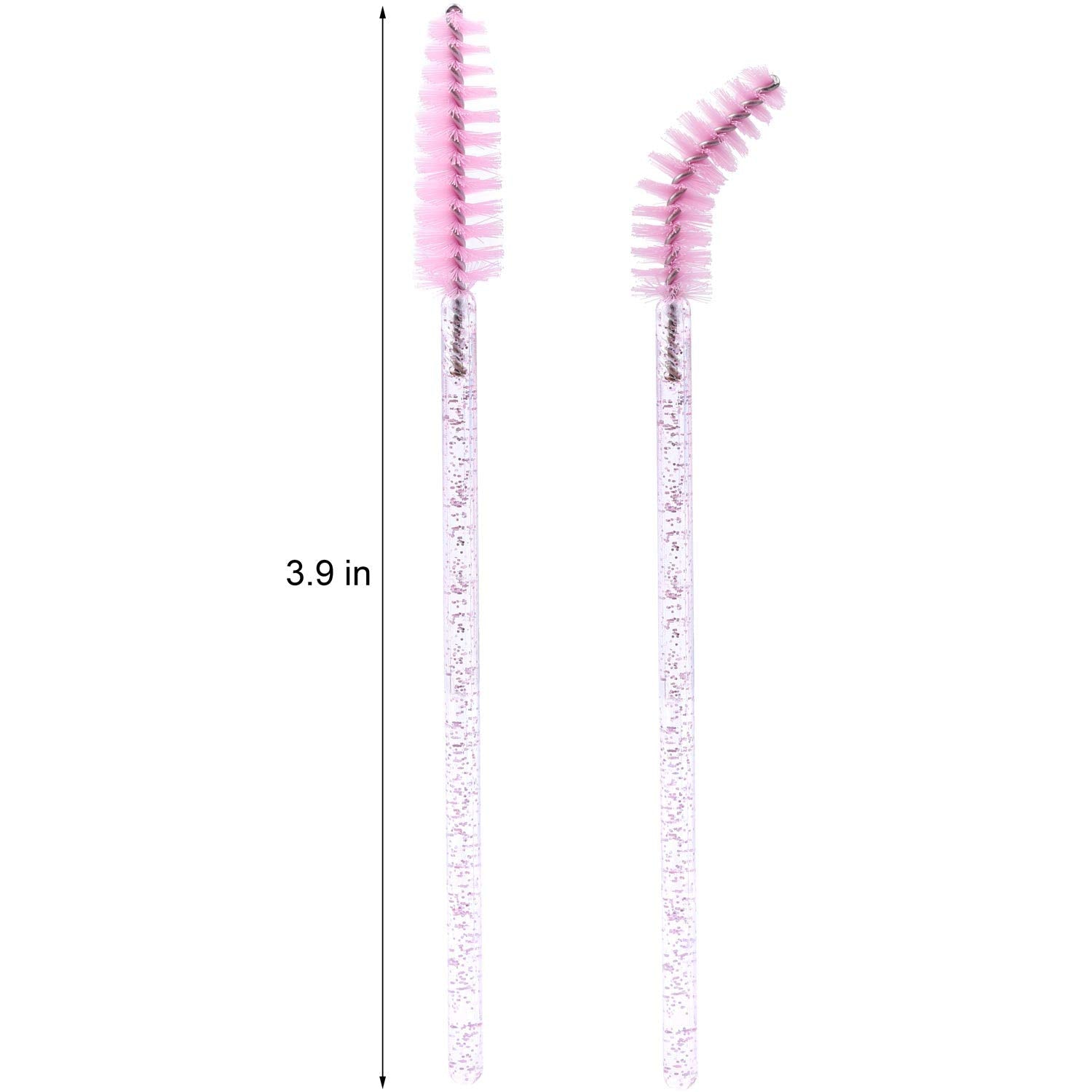 Tbestmax 1000 Disposable Mascara Wands Eyelash Brush Spoolies for Eyebrow Eye Lash Extension Pink-Velvo Beauty