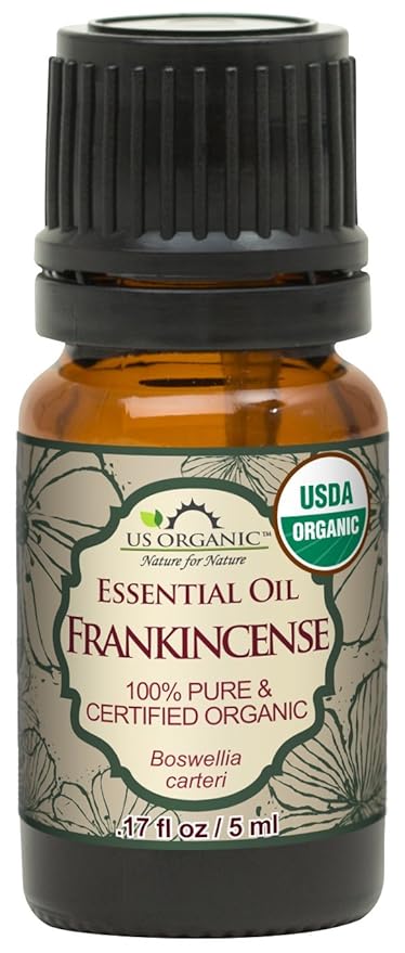 US Organic 100% Pure Frankincense (Boswellia Carteri) Essential Oil - Sourced from The Horn of Africa, USDA Certified Organic, Use Topically or in Diffuser, Perfect for Yoga or Meditation (5 ml)-Velvo Beauty