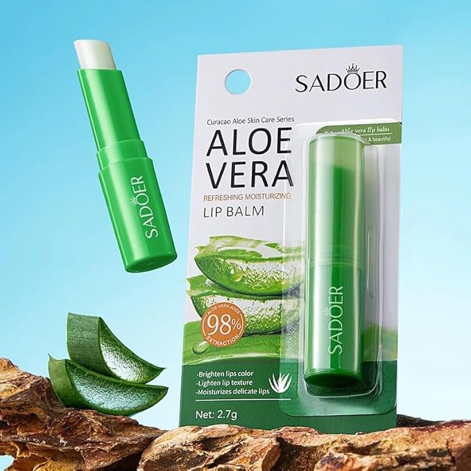 Sadoer 98% AloeVera lip balm-Velvo Beauty